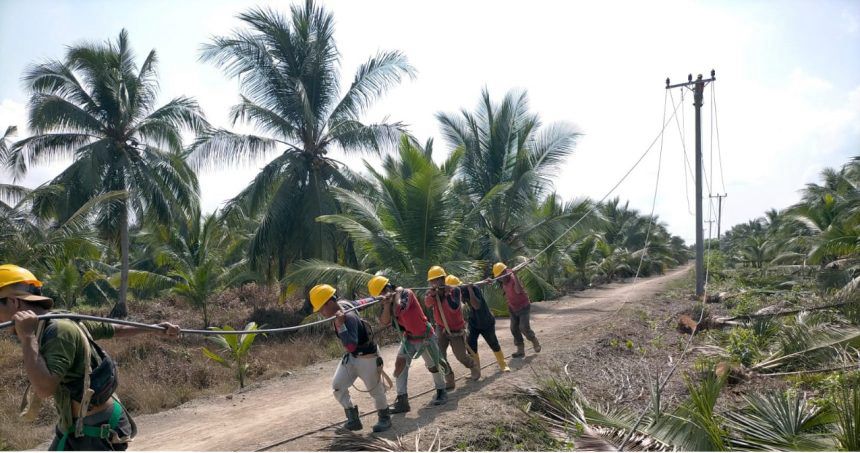 Desa Lamin Pulut dan Lamin Terihan Nikmati Listrik Permanen