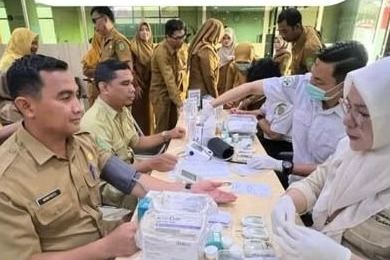 Screening Kesehatan Pegawai DPMD Kukar Digelar di Tenggarong