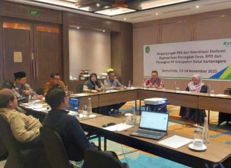 DPMD Kukar Perpanjang Kerja Sama BPJS Ketenagakerjaan